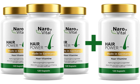 Vorteilskur Vitamine Haare schneller wachsen 4-Monats-Paket
